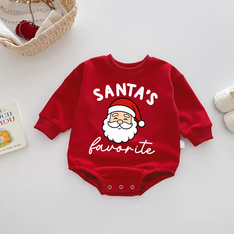 SANTA'S FAVORITE Bodysuit in Rot - Rot - 18-24M - image 1