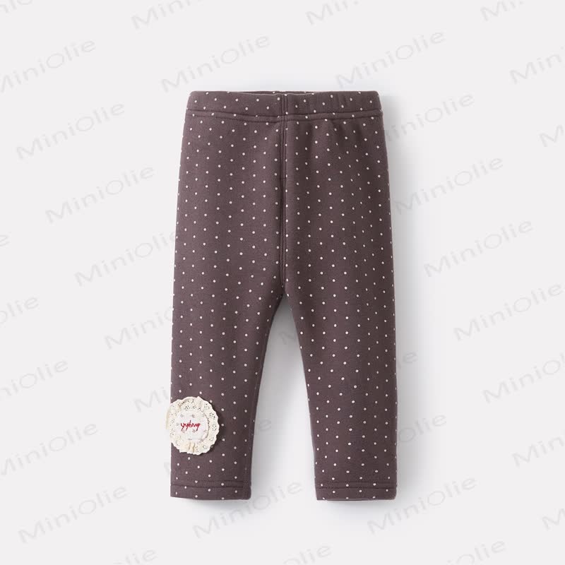 Baby Gamaschen mit Vlies und Punkt - Grau - 2-3J - image 2