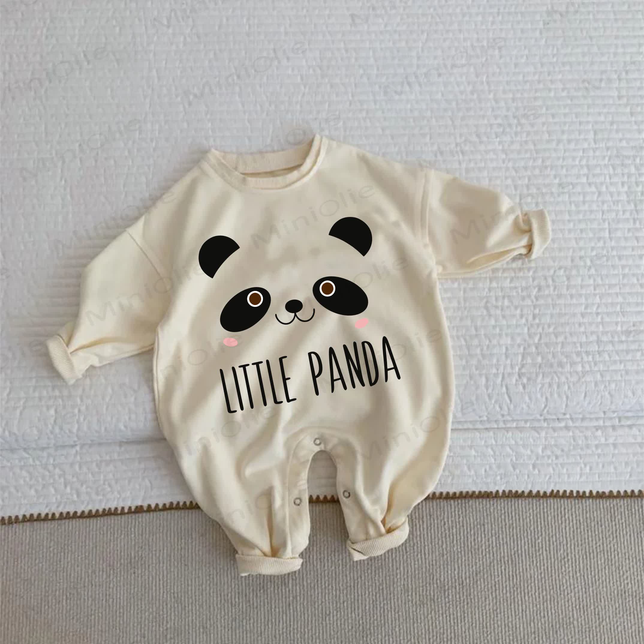 LITTLE PANDA Baby Kleinkind Panda Beige Strampler - Beige - 2-3J - image 1
