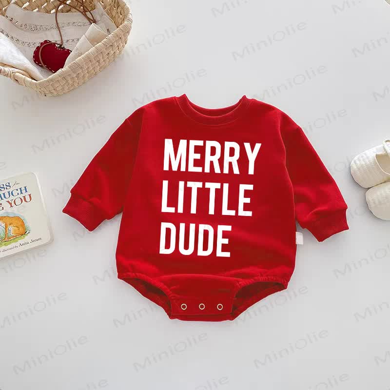 MERRY LITTLE DUDE Baby Bodysuit , rot - Rot - 2-3J - image 1