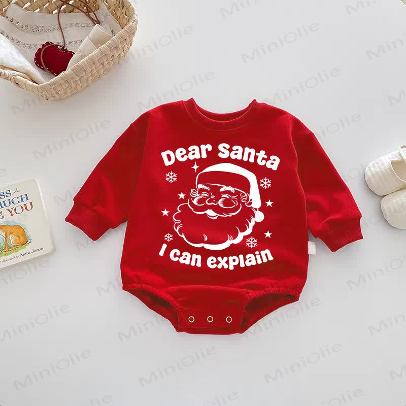 DEAR SANTA I CAN EXPLAIN: Baby Bodysuit in Rot - Rot - 2-3J - image 1