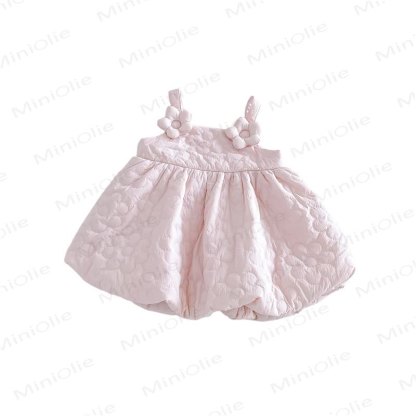 Gesteppt Blumen Kleid oder Pullover für Baby und Kleinkind - image 5
