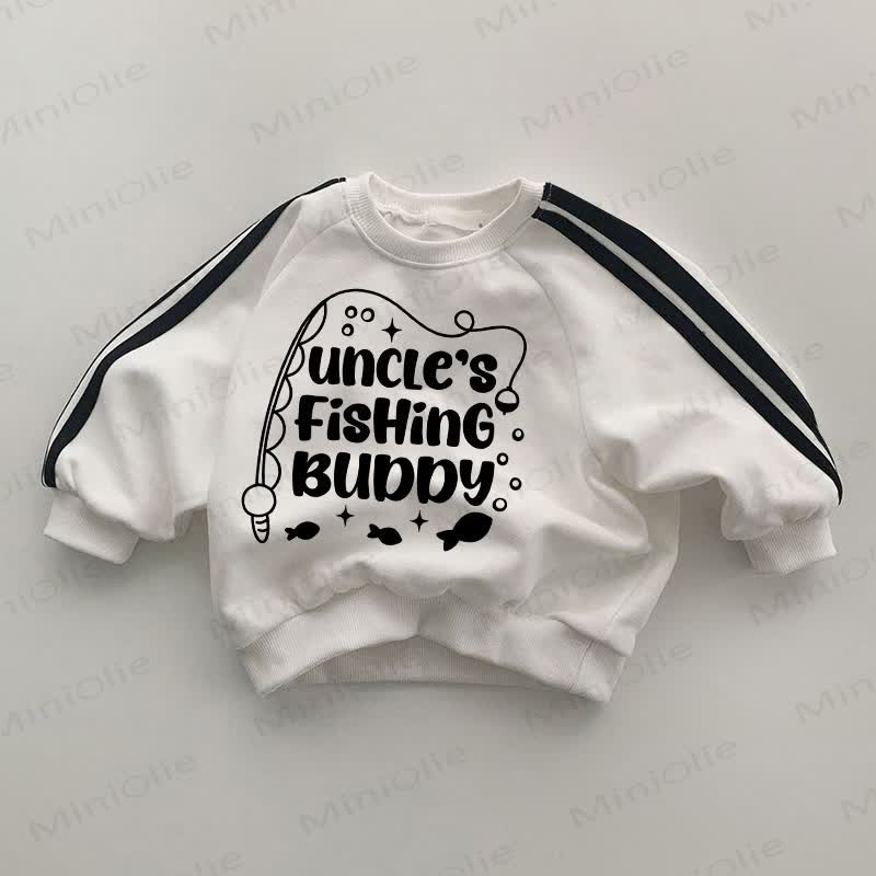 Baby Sweatshirt „UNCLE'S FISHING BUDDY “ (weiß) - Weiß - 2-3J - image 1