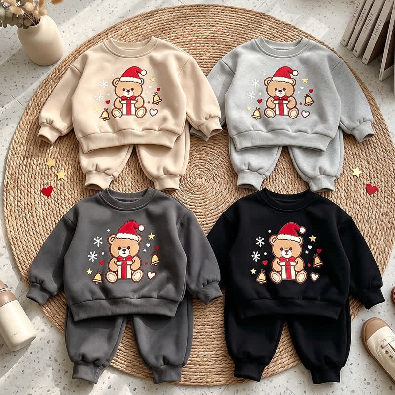 2-teiliges Set aus Sweatshirt und Jogginghose mit Weihnachten für Kleinkind - image 1