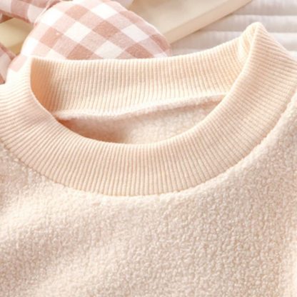 Zweiteiliger Pyjama Set aus kuscheligem Sherpa Vlies für Kleinkind ( Spitze und Hose) - image 5