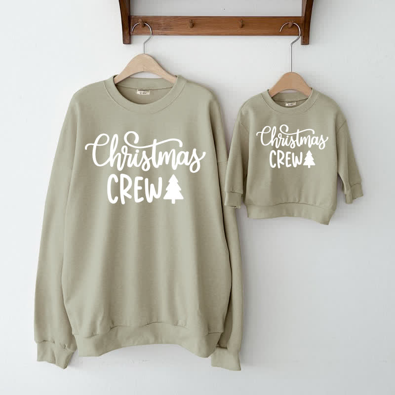 CHRISTMAS CREW Familien Sweatshirt  - Grau Grün - XL - image 1