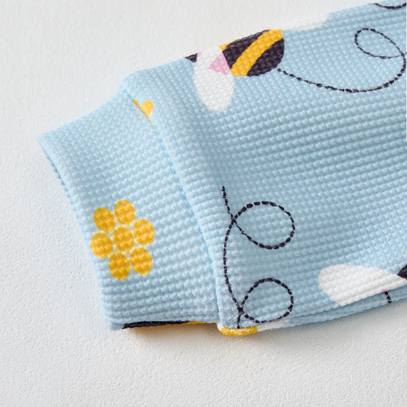 Baby Biene Blau Waffel 2-teiliges Set - image 6
