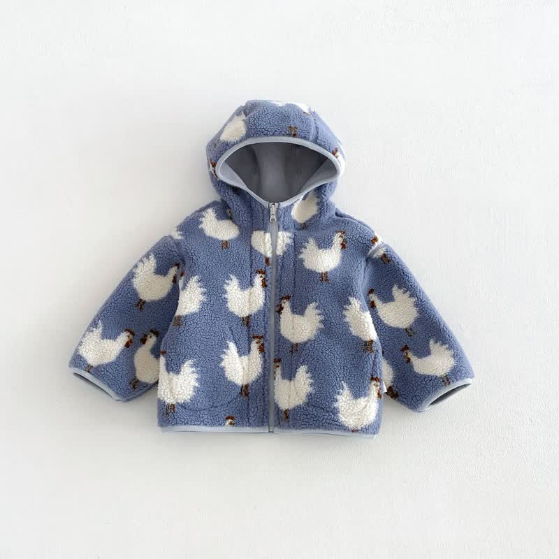 Kuschelige Vlies mit Kapuze für Baby und Kleinkind oder Jeans - Blau - 4-5J - image 2