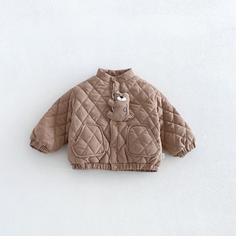 Baby und Kleinkind -Steppjacke oder Hose mit Gesteppt - Braun - 4-5J - image 3