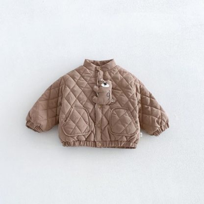Baby und Kleinkind -Steppjacke oder Hose mit Gesteppt - Braun - 4-5J - image 3