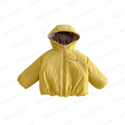 Baby Kleinkind Kapuzenjacke mit Smiley Motiv und Reißverschluss - image 4