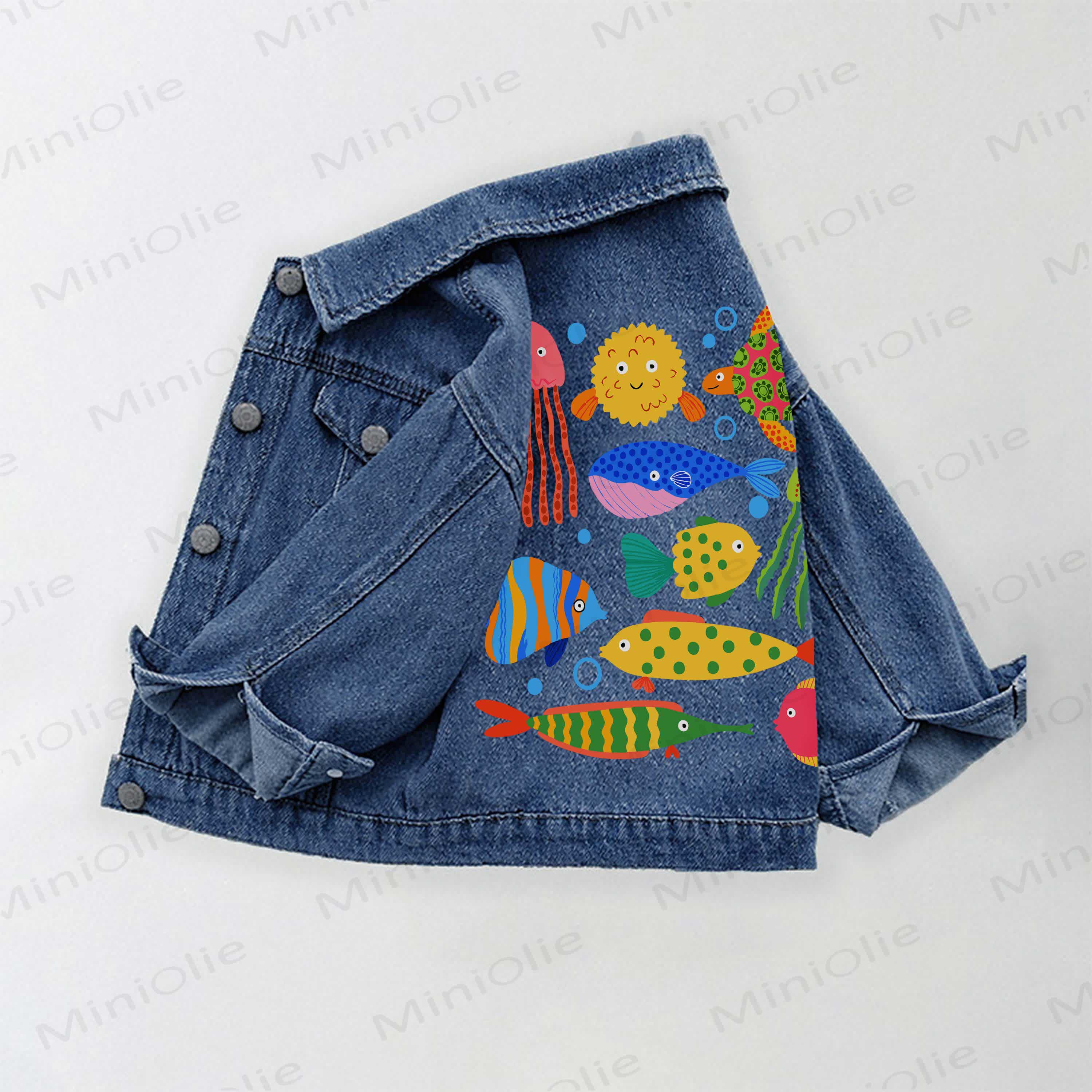 Kleinkind sieht Denim mit Tier - Blau - 10-11J - image 1