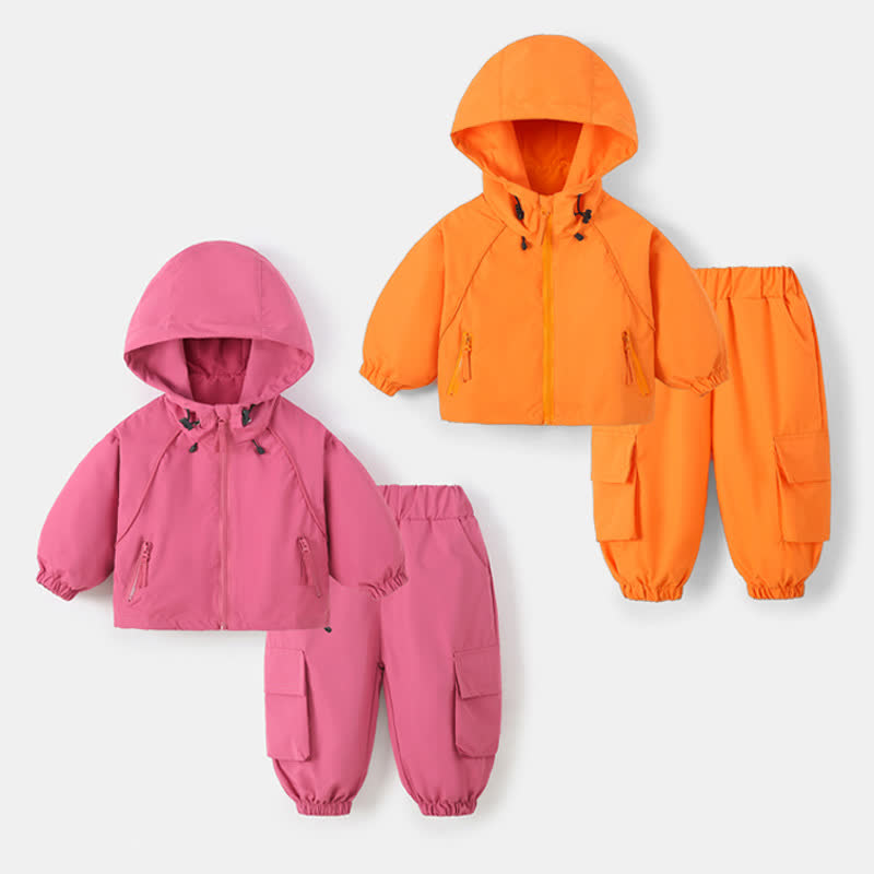 Kleinkind Set aus Kapuzenwindjacke und Hose - image 1
