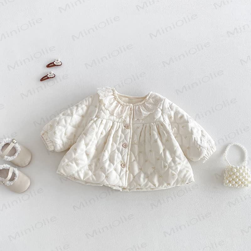 Baby Mädchen Schleife aus Vlies mit Beige - Beige - 2-3J - image 2