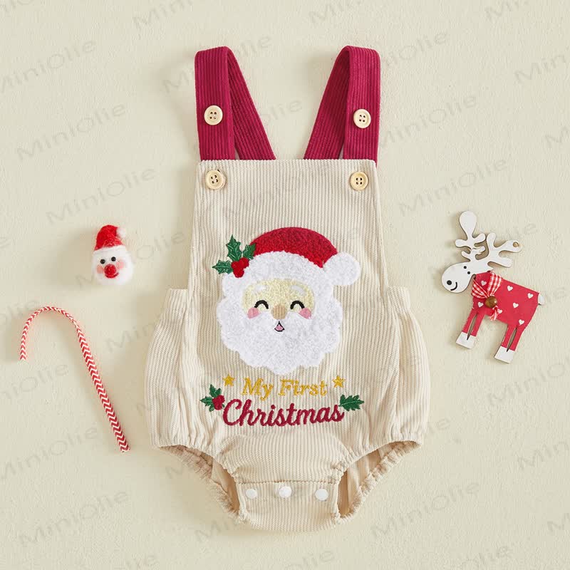 MY FIRST CHRISTMAS Baby Weihnachtsmann/Lebkuchenmann Cord- Bodysuit - image 2