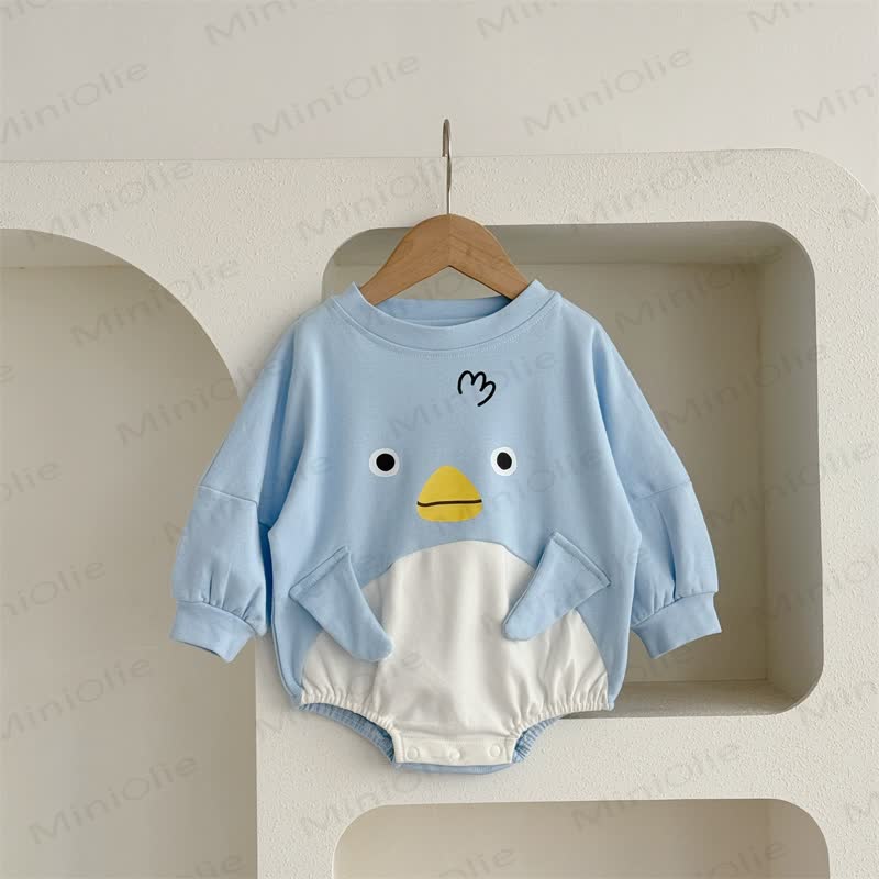 Baby Jungen Bodysuit mit Pinguin-/Panda-Motiv oder weiße Gamaschen - Blau - 2-3J - image 2