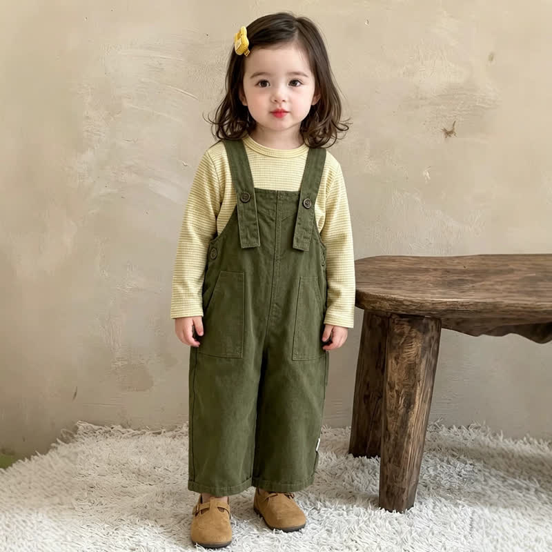 Kleinkind Baby, grün, mit praktischen Overalls - image 1