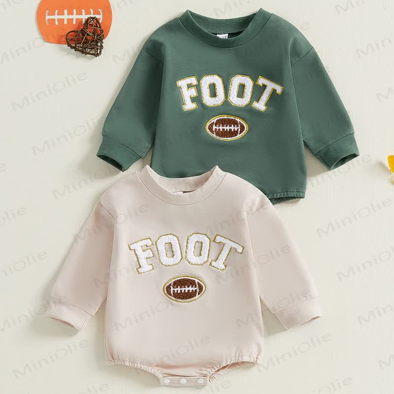 FOOT Baby Langarm-Fußball- Sweatshirt Bodysuit - image 1