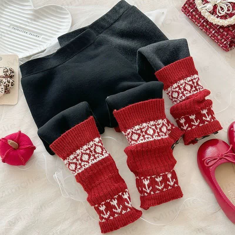 Vlies Gamaschen für Kleinkind mit Weihnachten , Winter - image 1