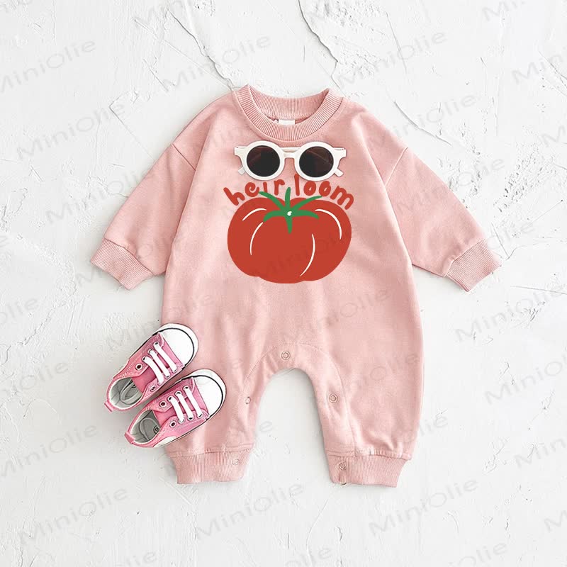 HEIR LOOM Baby -Tomatenmuster Rosa Strampler - Rosa - 2-3J - image 1