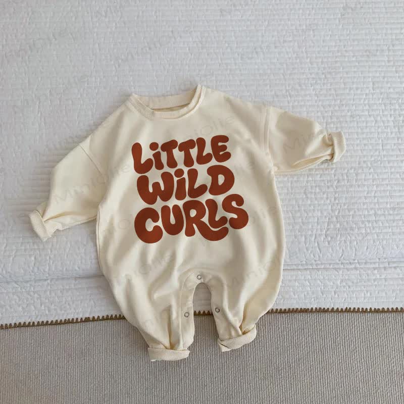 LITTLE WILD CURLS Baby Strampler in Beige - Beige - 2-3J - image 1