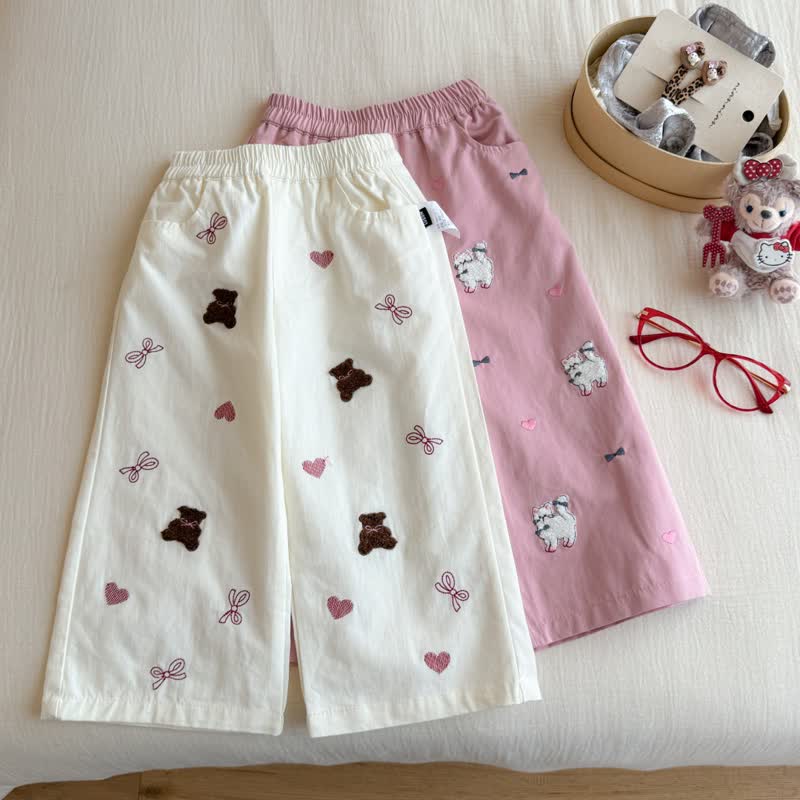 Kleinkind Mädchen Schleife mit Tier Hose - image 1