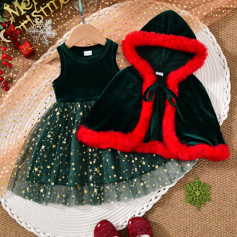 Weihnachten Kleid - Set für Kleinkind - Grün - 4-5J - image 2