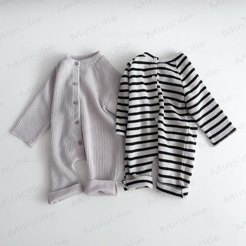 Baby Vlies -Strampler mit Gerippt und Strampler - image 1