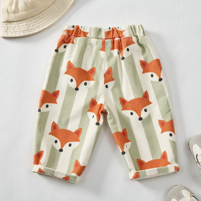Baby Kleinkind Cordhose mit grünen Streifen und Hose - image 2