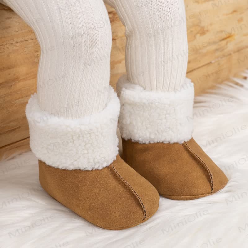 Baby -Warmschuhe mit Anti-Rutsch-Funktion - Braun - 12-18M - image 2