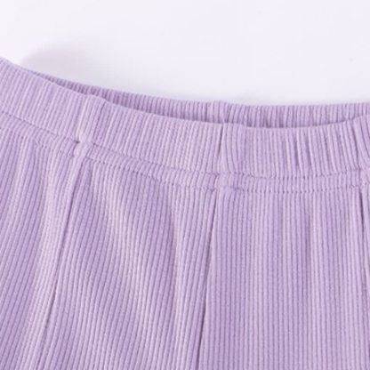 2-teiliges Set für Kleinkind : Lila gestreiftes Spitze und Hose - image 7