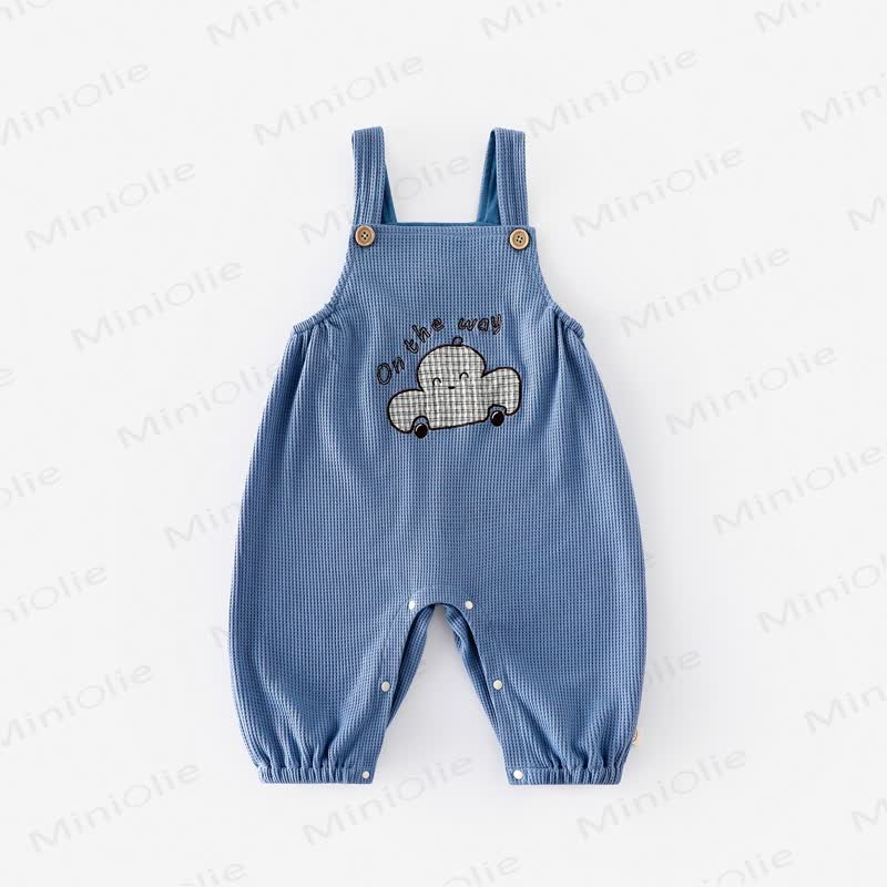 ON THE WAY Baby Glückliches Gesicht Auto Overalls - Blau Overalls - 2-3J - image 5