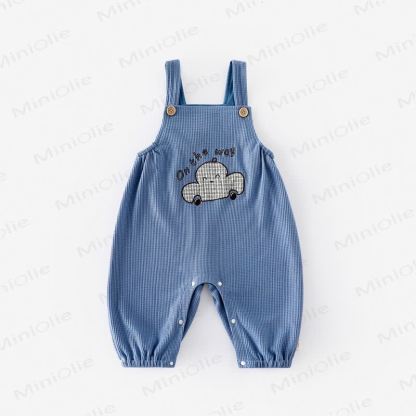 ON THE WAY Baby Glückliches Gesicht Auto Overalls - Blau Overalls - 2-3J - image 5