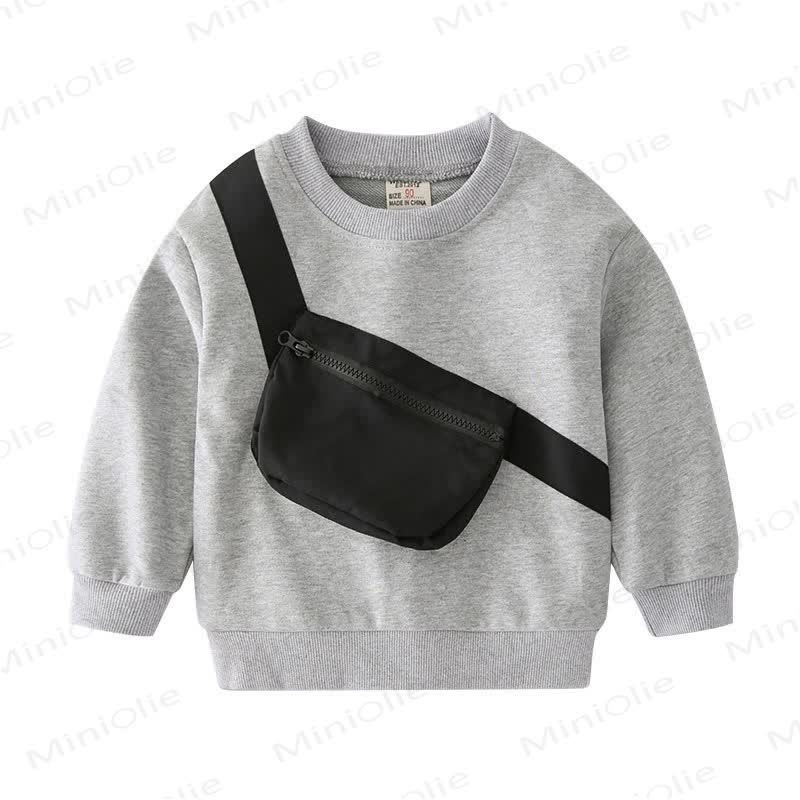 Sweatshirt mit Umhängetasche für Kleinkind ( Jungen) - image 5