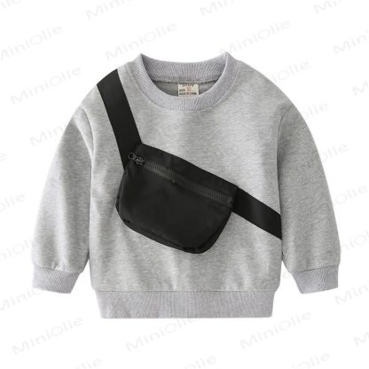 Sweatshirt mit Umhängetasche für Kleinkind ( Jungen) - image 5