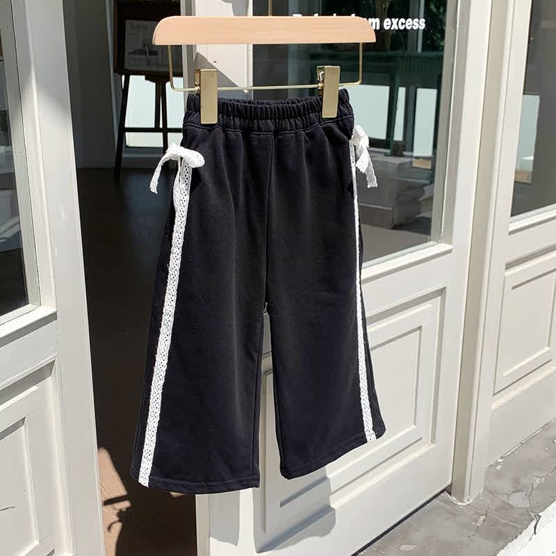 Kleinkind Kind Schleife Weite Hose - Schwarz - 12Y - image 5