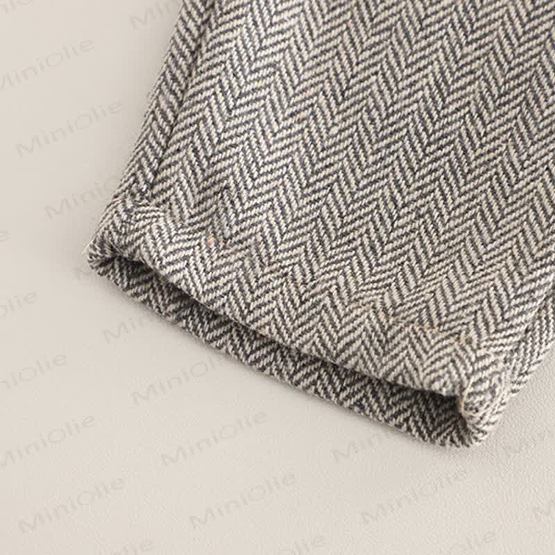 3-teiliges Set für Kleinkind : Weste mit Blume , Krawatte, Schulterknöpfen und Knopfleiste - image 16