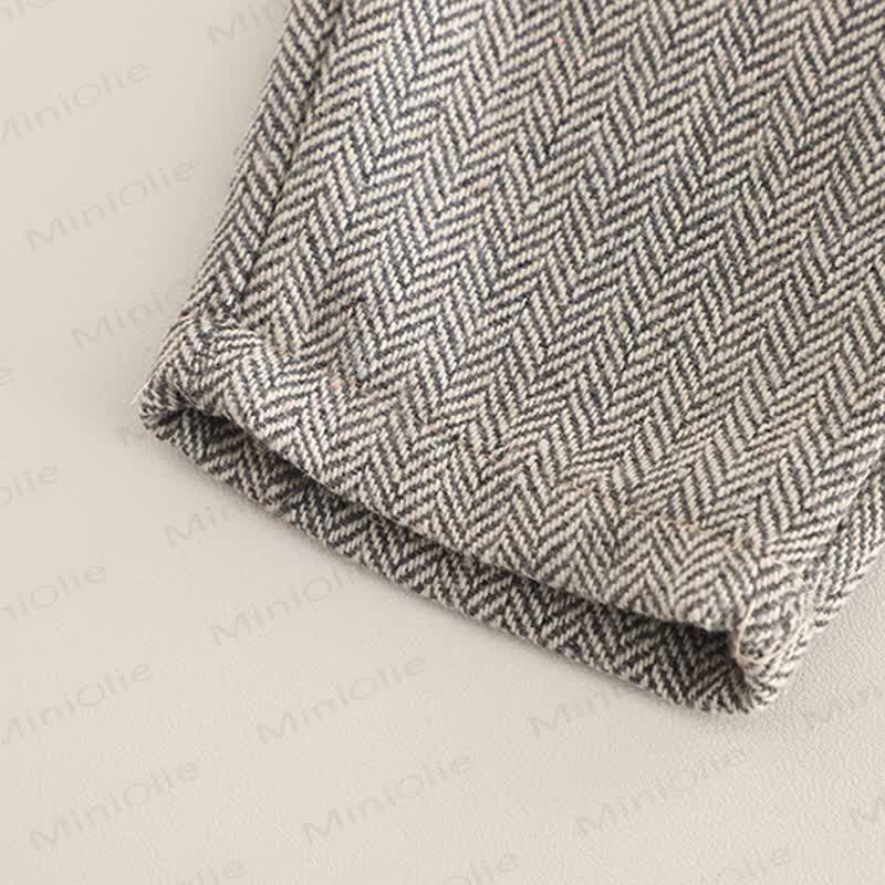 3-teiliges Set für Kleinkind : Weste mit Blume , Krawatte, Schulterknöpfen und Knopfleiste - image 16