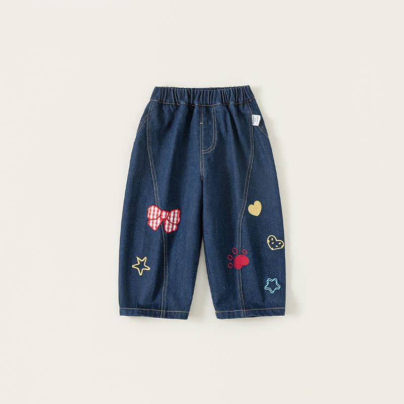 Sternenweste für Kleinkindmädchen/Weißes Hemd/ Blau Jeans - Jeans - 10Y - image 11
