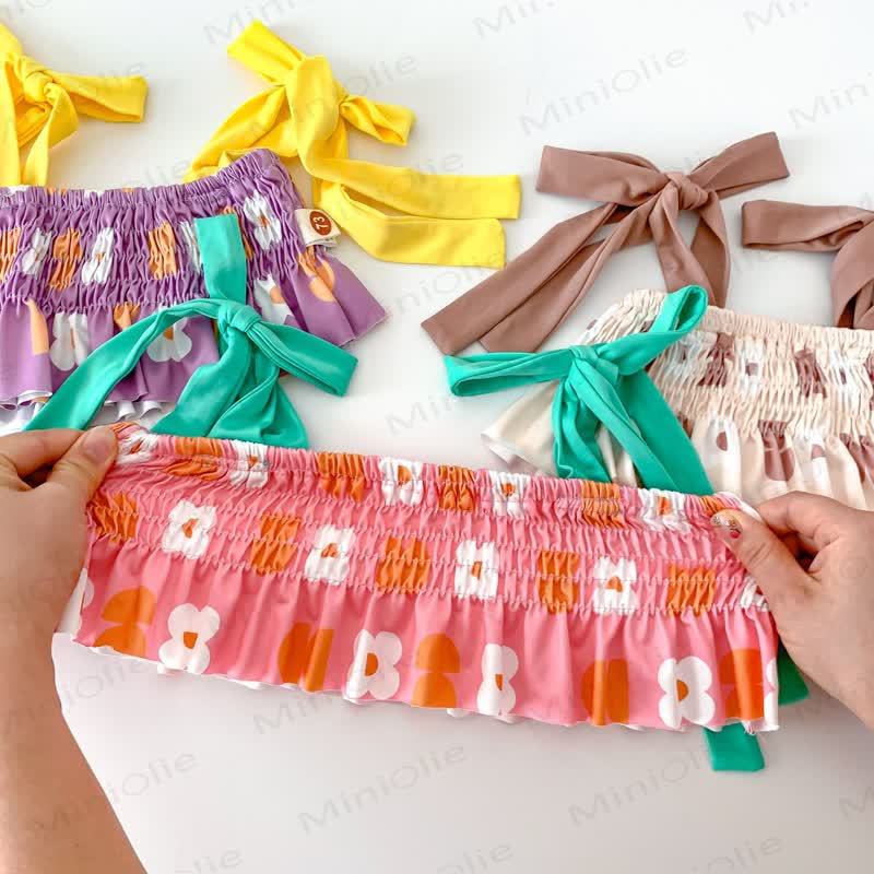 Einteiliger/zweiteiliger Badeanzug mit Hut für Baby Mädchen - image 8