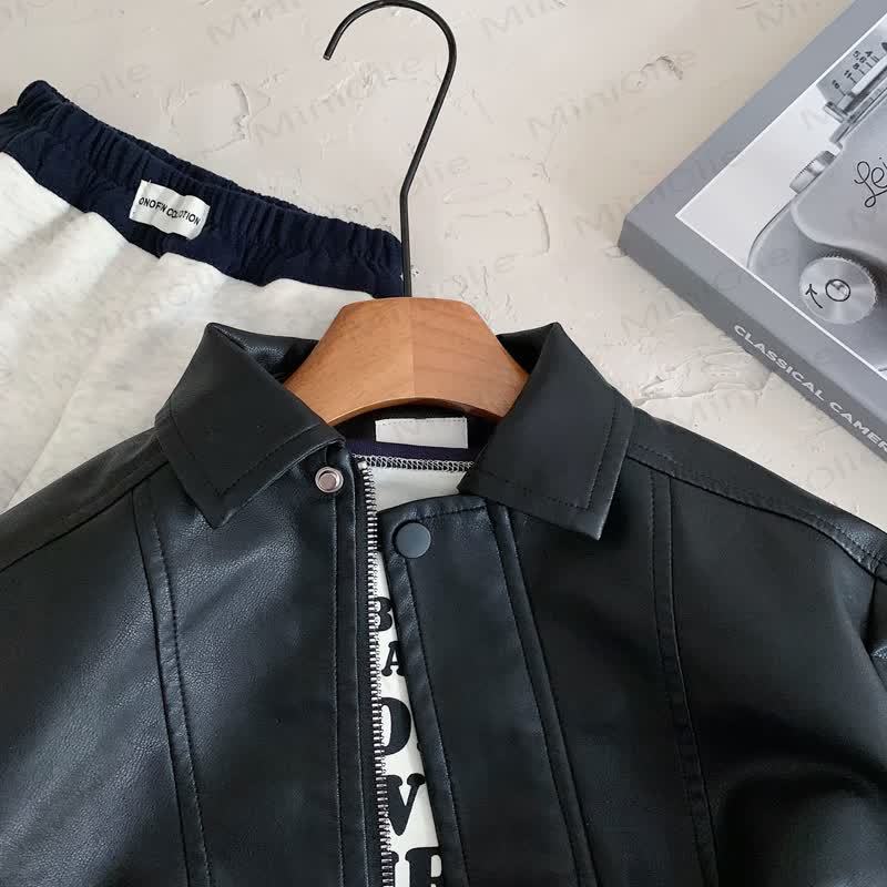 Coole Leder- Oberbekleidung für Kind - image 5