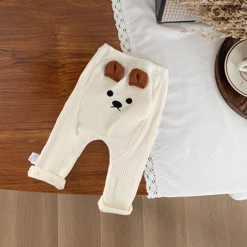 Gamaschen mit Katzenmotiv für Baby - Beige - 2-3J - image 5