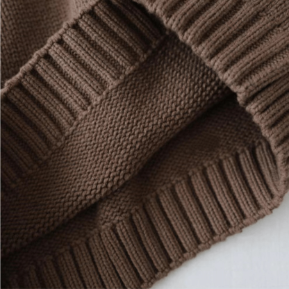 Einfarbig Pullover mit Gestrickt für Kind - image 18
