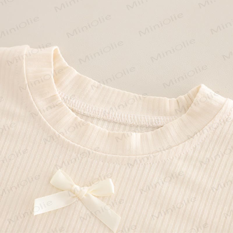 3-teiliges Set aus Pullover mit Schleifen und Regenbogen für Baby und Kleinkind - image 12