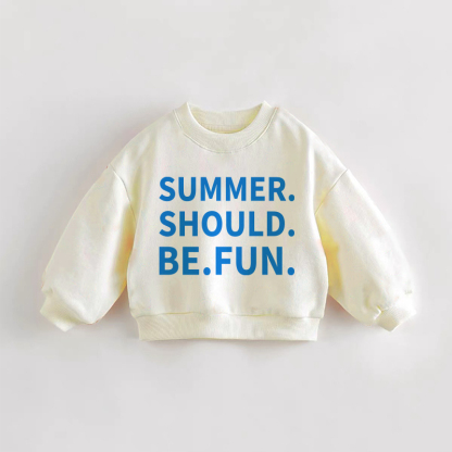 SUMMER SOLLTE SPASS MACHEN. Baby Kleinkind - Sweatshirt in Creme. - Creme - 3-5J - image 1