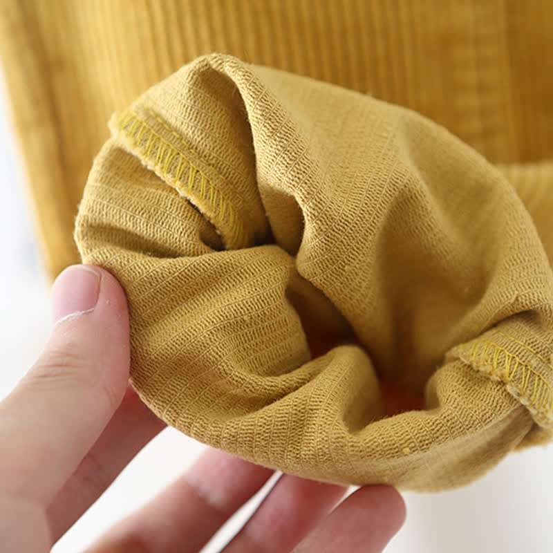 Einfarbiger Cord-Overall für Kleinkinder in Neutral - image 12