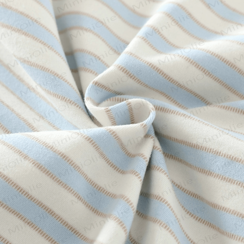 Streifen Strampler mit Bär -Patch für Baby - image 9