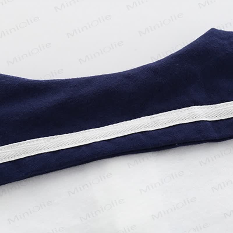 Klassisches nautisches Matrosenkragen- Spitze und Shorts , 2-teiliges Set für Kleinkind und Baby - image 8
