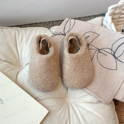 Fuzzy Slipper Plüsch für Kleinkind - Khaki - 11.5C - image 3