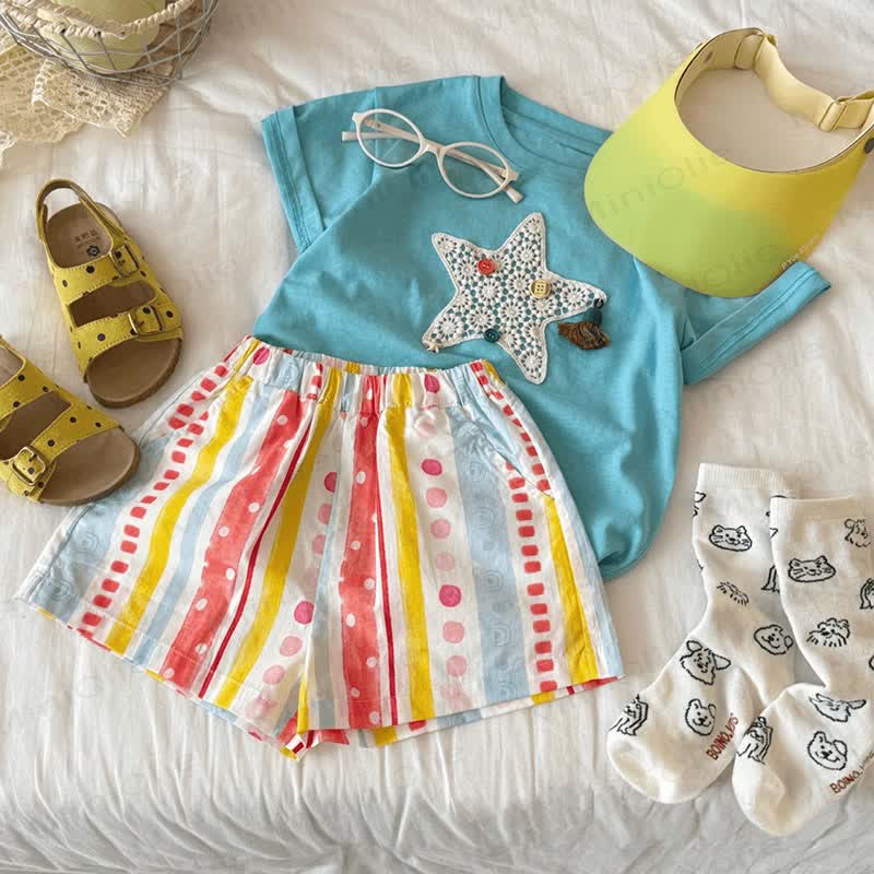 Shorts für Kinder-Mädchen mit Kleinkind - Mehrfarbig - 14-15J - image 3